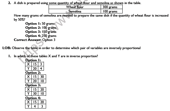 Cbse Class Maths Direct And Inverse Proportion Worksheet Set B